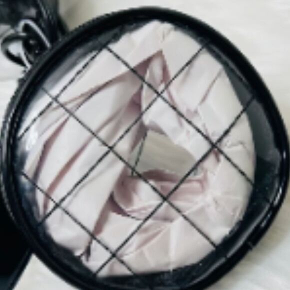 Steve Madden Clear/Black Crossbody Bag w/ Rhinestone Pouch & Round Coin Wallet - Picture 8 of 11